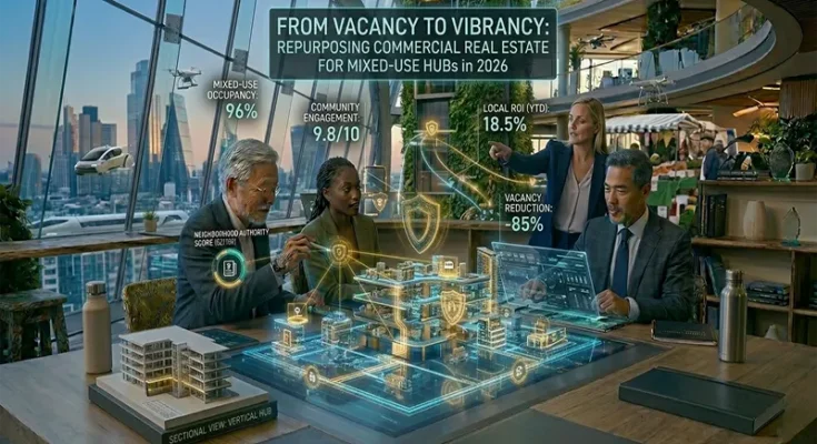 From Vacancy to Vibrancy: Repurposing Commercial Real Estate for Mixed-Use Urban Hubs in 2026
